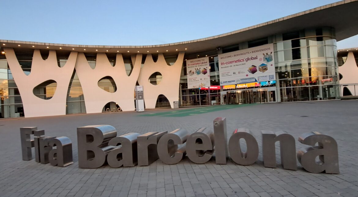Fira de Barcelona Gran Via South Access on the evening of 28 March 2023